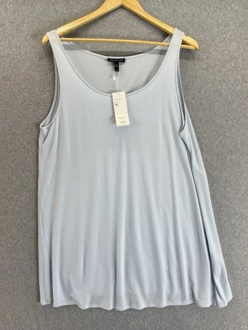 Eileen Fisher Pale Blue Scoop Neck Tank